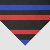 赤、黒、青の対角線のストライプティッシュペーパー 薄葉紙 (詳細)