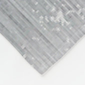 赤、黒、黒と灰のストライプ フリースブランケット (角)