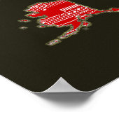 赤/黒u.s.a.ミュージックノートマップ ポスター (角)