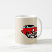 赤「56 Shoebox コーヒーマグカップ (正面右)