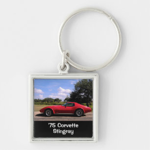 赤「75台のコルベットのアカエイKeychain キーホルダー