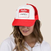赤 Hello My Name is , <NAME> キャップ (インサイチュ)