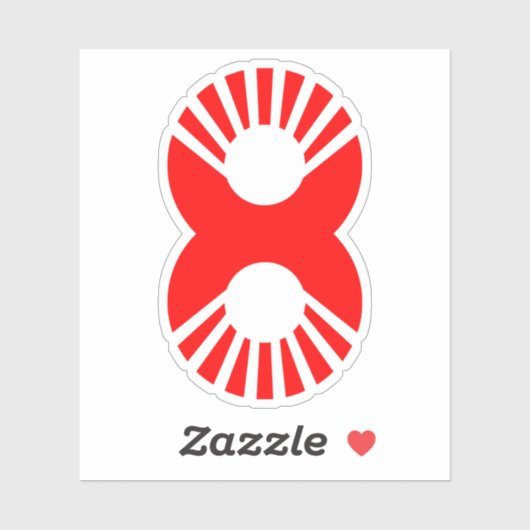 赤(R) 8 シール (シート)