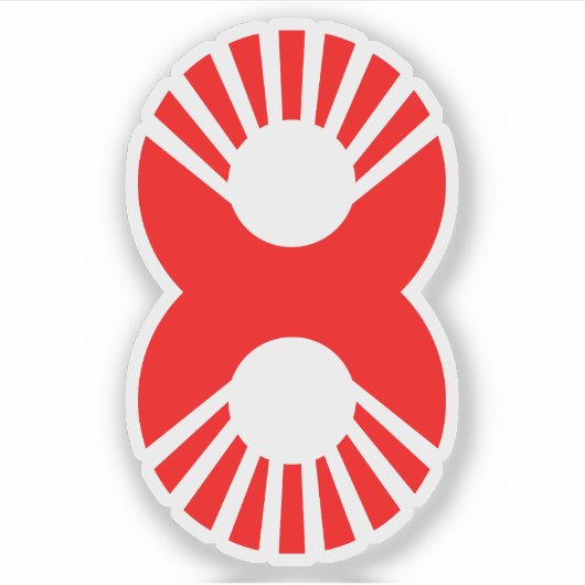 赤(R) 8 シール (正面)