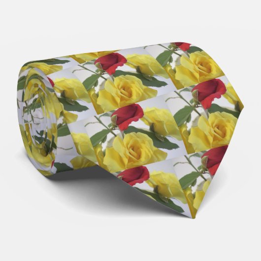 赤Amdイエローローズ ネクタイ (ロール)