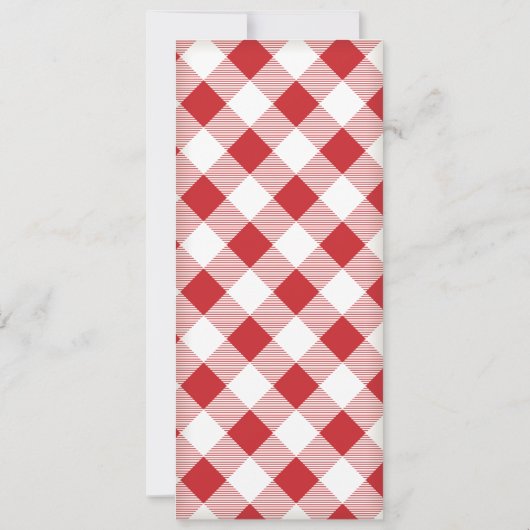 赤BBQグリルパーティの招待状 招待状 (裏面)