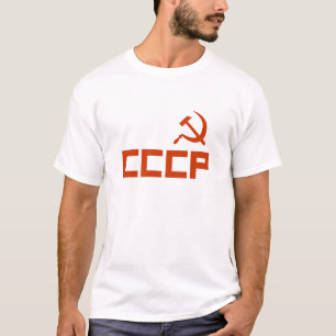 赤CCCPハンマーと鎌 Tシャツ