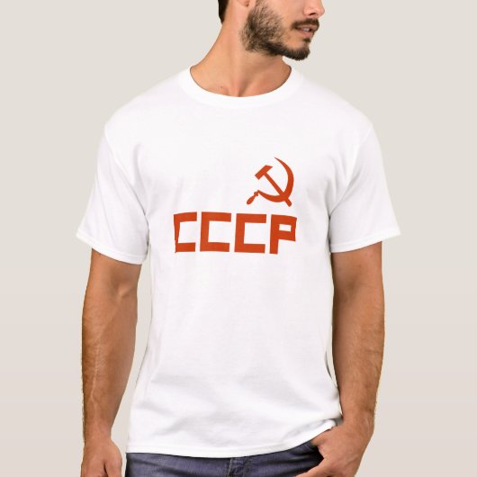 赤CCCPハンマーと鎌 Tシャツ (正面)