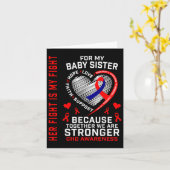 赤Chd認識度ベビー姉妹ハート病マッチ カード (黄色い花)