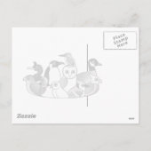 赤cockadedキツツキサンタ シーズンポストカード (裏面)