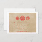 赤D20グランジサイコロゲーマー応答カード 出欠カード (正面/裏面)