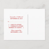 赤D20サイコロ対応はがき インビテーションポストカード (裏面)