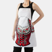 赤Dirndlトップフォークフェスティバル エプロン (インサイチュ)