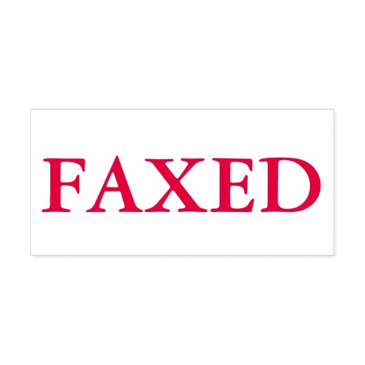 赤FAX セルフインキングスタンプ (デザイン)
