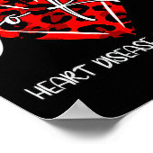 赤for子宮ハート病認識度月レオパ ポスター (角)