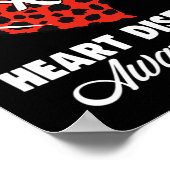 赤for子宮ハート病認識度月レオパ ポスター (角)