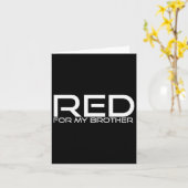 赤for My Brother -ハート病認識度 カード (黄色い花)