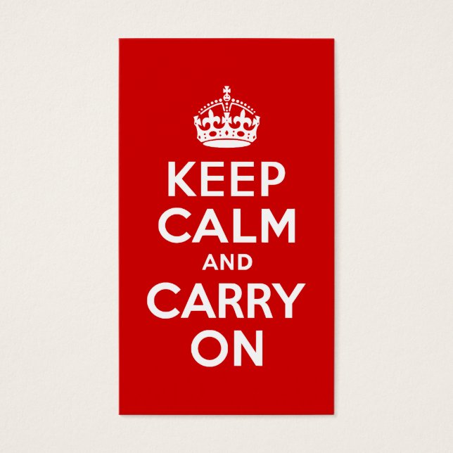 赤Keep Calm and Carry On (正面)