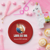 赤LABOR DAY BBQ Rosie Riveter ペーパープレート (パーティー)