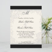 赤nホワイトチューリストライプのップ – 結婚式招待状 招待状 (スタンド正面)