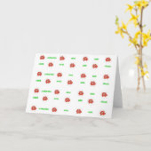 赤Ponsettiaフラワーグリーティングカード カード (黄色い花)