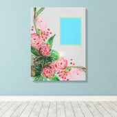 赤Rosas非対称 キャンバスプリント (インサイチュ (ウッドフロア))