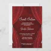 赤Sweet sixteen招待状 招待状 (正面)
