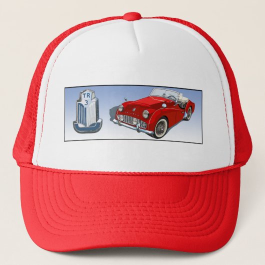 赤TR3 キャップ (正面)