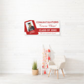 赤UPSC付きUピックスクールカラー 横断幕 (インサイチュ)