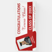 赤UPSC付きUピックスクールカラー 横断幕 (縦)