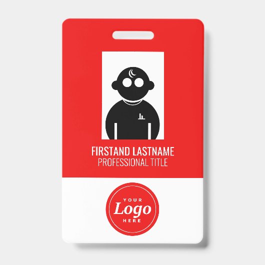 赤V1従業員バッジ バッジ (Front)