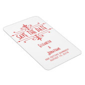 赤v2飾ファンシーり日付磁石を保存 マグネット (右側)