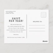 赤What A Year Holidayはがき ポストカード (裏面)