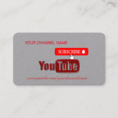 赤YouTubeチャンネル , YouTuber 名刺 (正面)