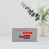 赤YouTubeチャンネル , YouTuber 名刺 (スタンド正面)