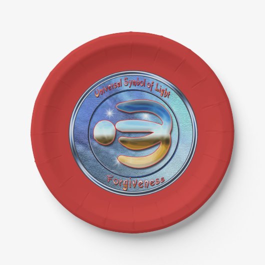 赦しのシンボルをドードリング ペーパープレート (正面)