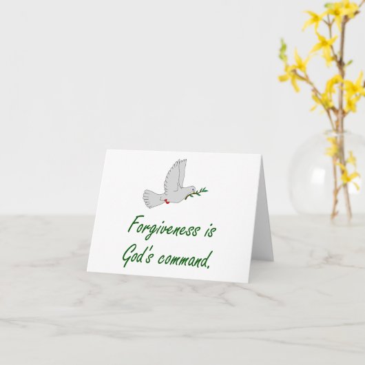 赦しは神の命令である – 赦しの引用文 カード (黄色い花)