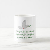 赦しを許すのは彼の頼正しい – 許す コーヒーマグカップ (中央)