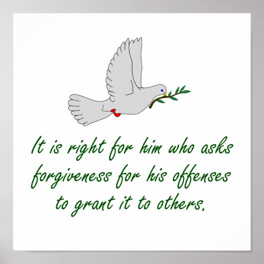 赦しを許すのは彼の頼正しい – 許す ポスター (正面)