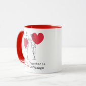 走が一緒に愛の言葉の贈り物走を マグカップ (正面左)