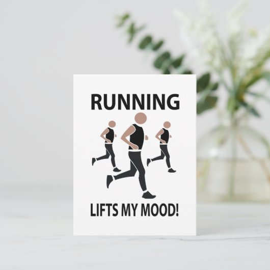 走が私の気分を走持ち上げる ポストカード (スタンド正面)