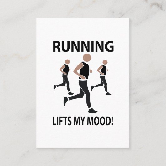 走が私の気分を走持ち上げる 名刺 (正面)