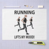 走が私の気分を走持ち上げる 薄葉紙 (クラフト)