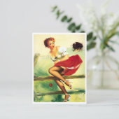 走が雄牛をピンと張る ポストカード (スタンド正面)