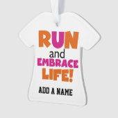 走と人生を受け入れる オーナメント (正面)