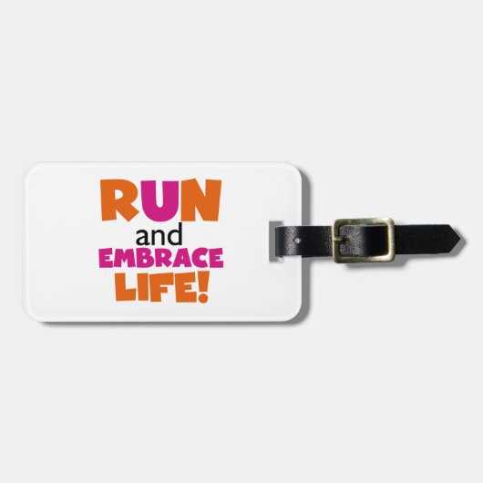 走と人生を受け入れる ラゲッジタグ (正面横)