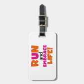 走と人生を受け入れる ラゲッジタグ (正面縦)