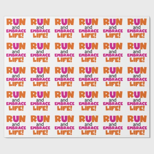 走と人生を受け入れる ラッピングペーパー (フラット)