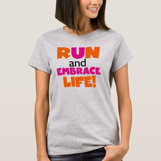 走と人生を受け入れる Tシャツ (正面)