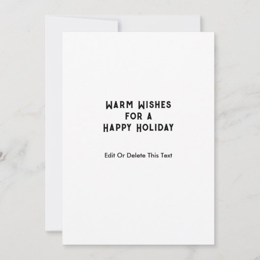 走のクリスマスカード (裏面)